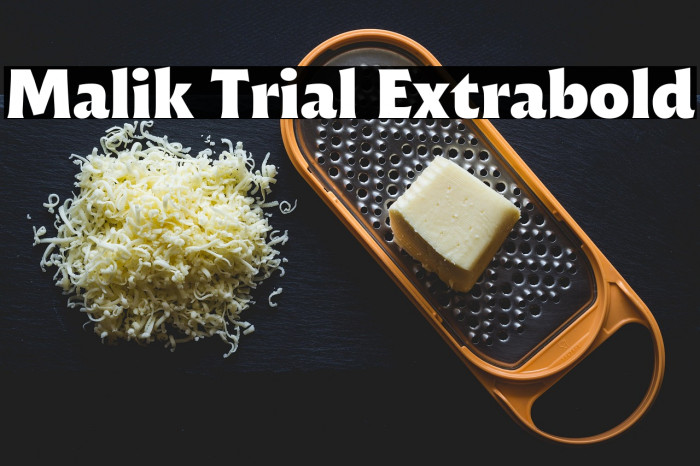 Malik Trial Extrabold Example 1