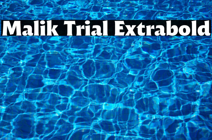 Malik Trial Extrabold Example 2