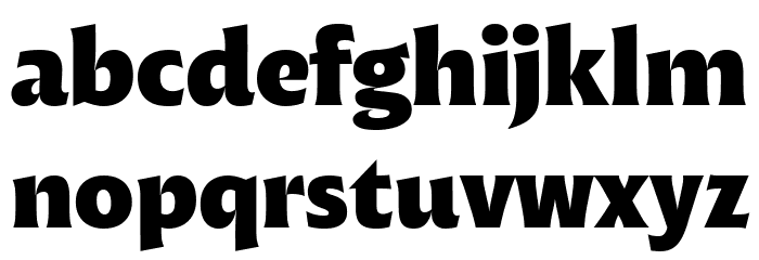 Malik Trial Extrabold Font LOWERCASE