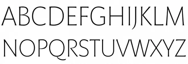 Malik Trial Extralight Schriftart Groß