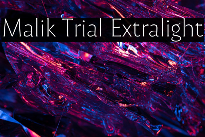 Malik Trial Extralight Example 2