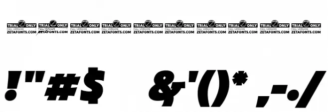 Malik Trial Heavy Display Italic Font OTHER CHARS