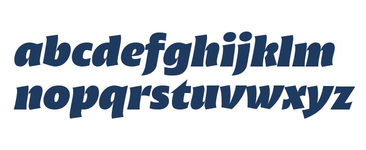 Malik Trial Heavy Display Italic Lowercase
