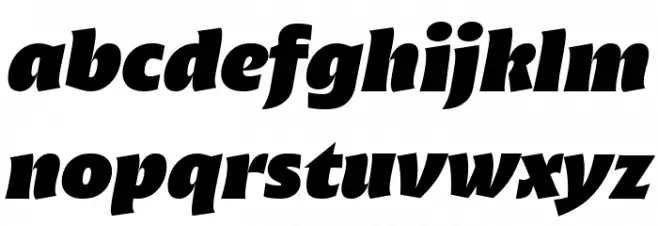 Malik Trial Heavy Display Italic 字体 小写