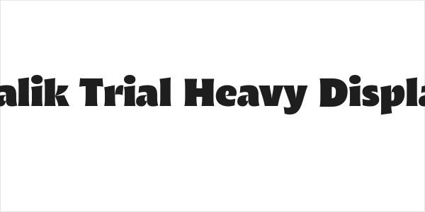 Malik Trial Heavy Display Logo