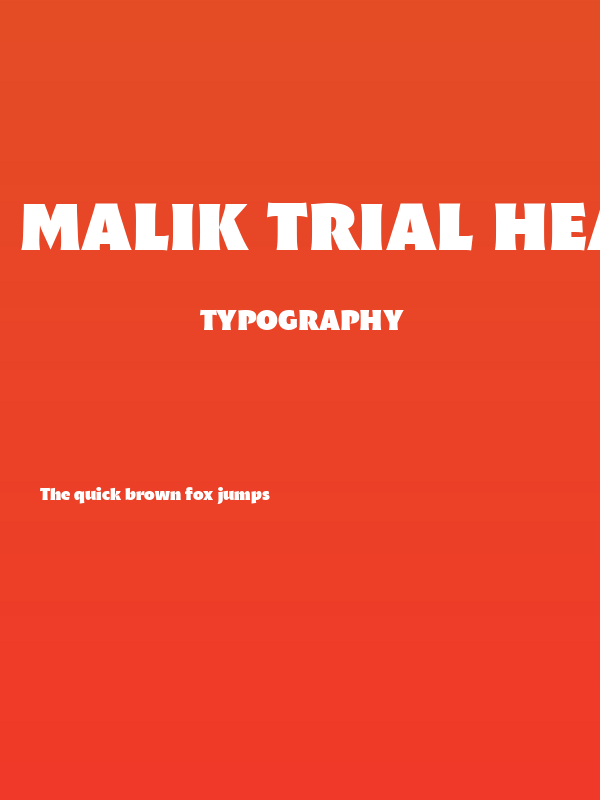 Malik Trial Heavy Display Poster