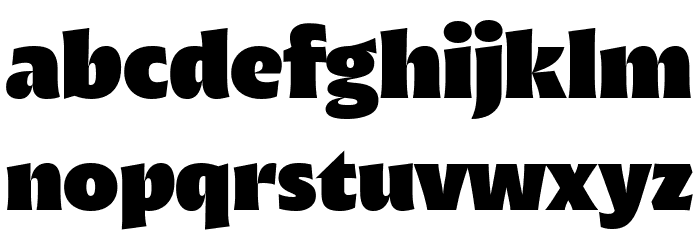 Malik Trial Heavy Display Font LOWERCASE