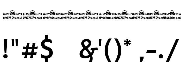 Malik Trial Medium Font OTHER CHARS