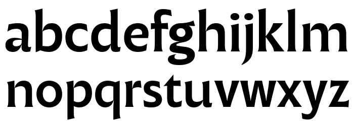 Malik Trial Medium Font LOWERCASE