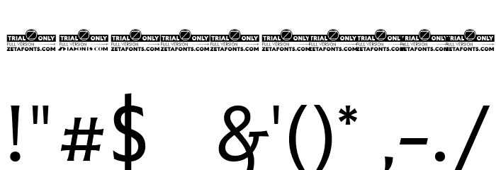Malik Trial Regular Font OTHER CHARS