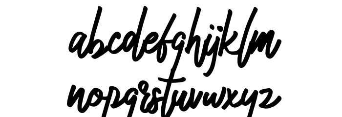 Malikec FREE Font LOWERCASE