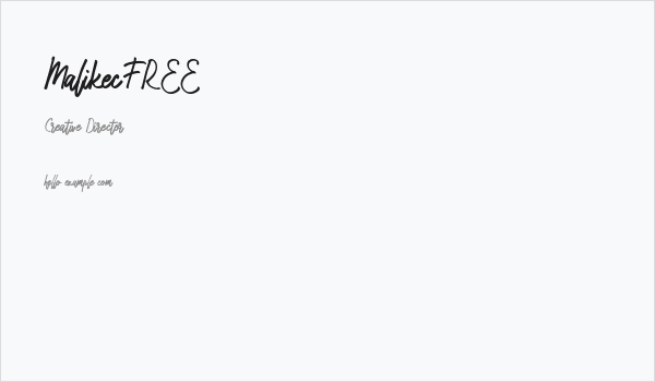 MalikecFREE Business Card