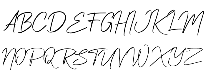 Malikha PERSONAL USE ONLY! Font UPPERCASE
