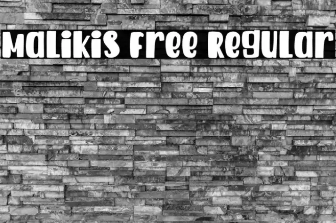 Malikis Free Regular Font examples
