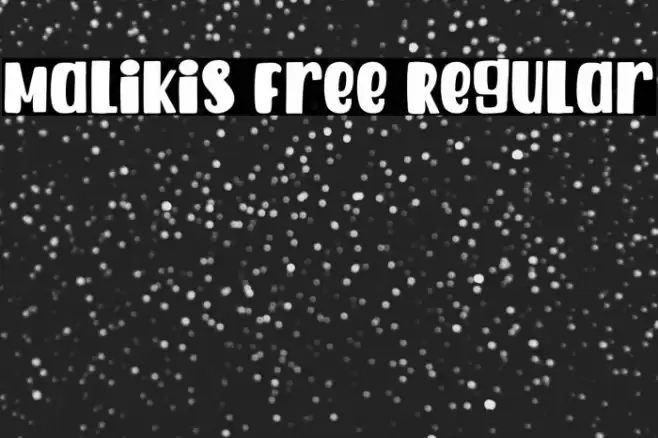 Malikis Free Regular Font examples