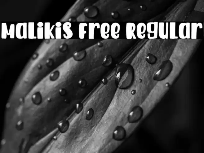 Malikis Free Regular Font examples