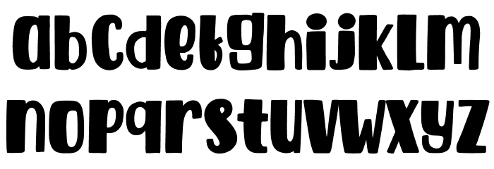 Malikis Free Regular Font LOWERCASE