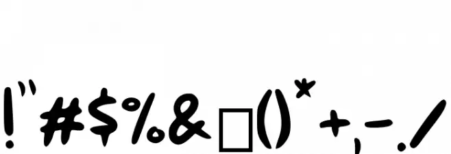 Malin Kundang[Demo] Font OTHER CHARS