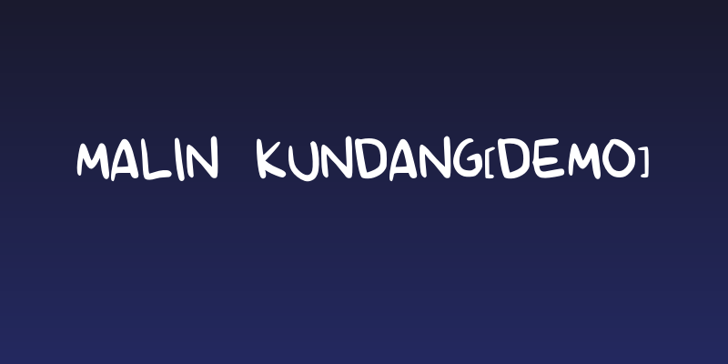 Malin Kundang[Demo] Social Header