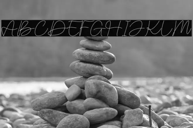 Malinavsky Schriftart examples