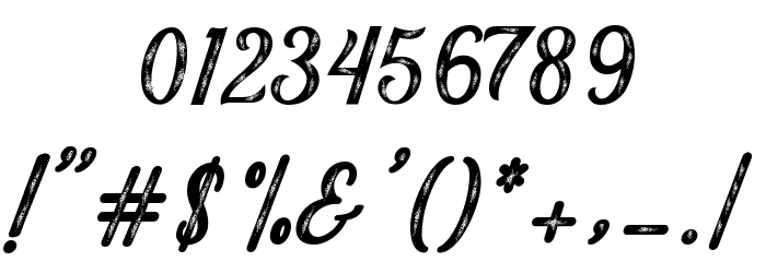 MalindaScript フォント その他の文字