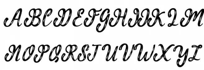 MalindaScript Font Litere mari
