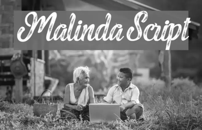 MalindaScript フォント examples