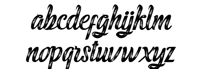 MalindaScript フォント 小文字