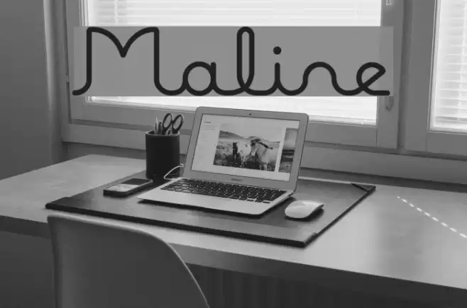 Maline Font examples