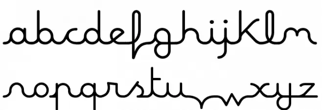 Maline Font LOWERCASE