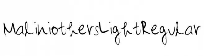 Maliniothers Light Regular  Frei Schriftart Herunterladen