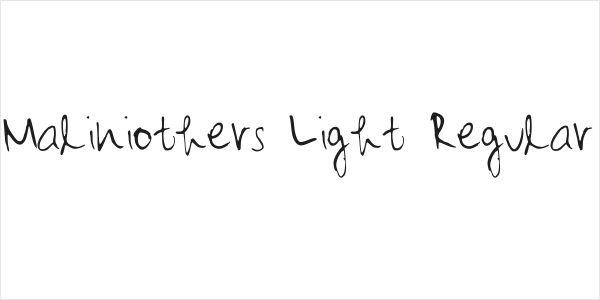 Maliniothers Light Regular Logo