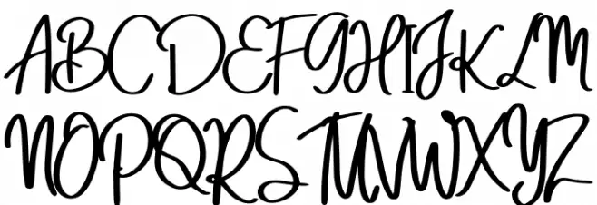 Malino Candy Font UPPERCASE