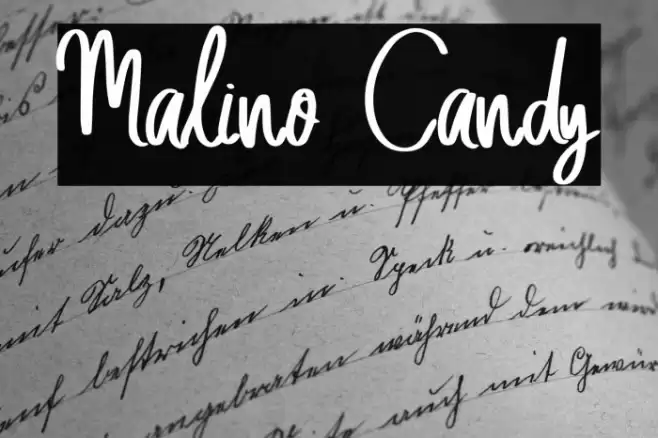 Malino Candy Font examples