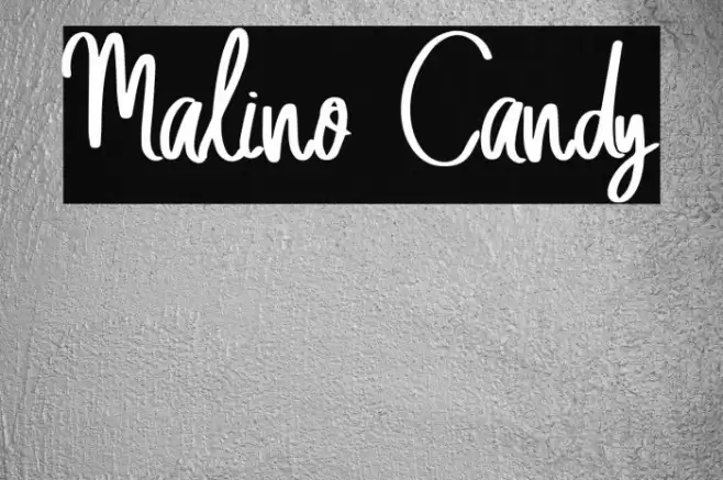 Malino Candy Font examples