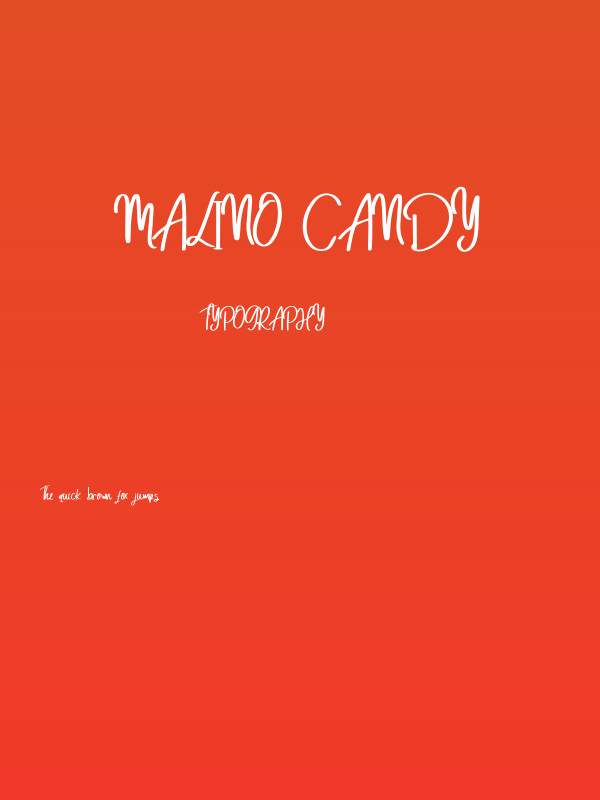 Malino Candy Poster