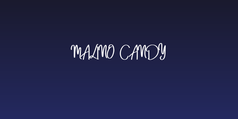 Malino Candy Social Header