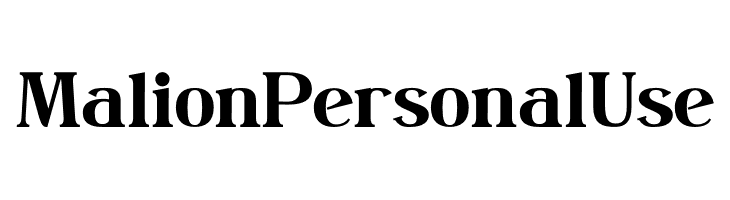 Malion Personal Use  免费字体下载