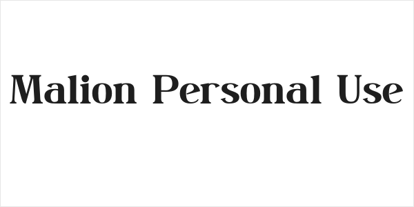 Malion Personal Use Logo