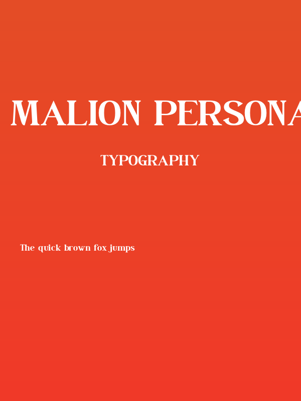 Malion Personal Use Poster