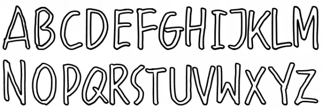 Malique Outline Шрифта ВЕРХНИЙ