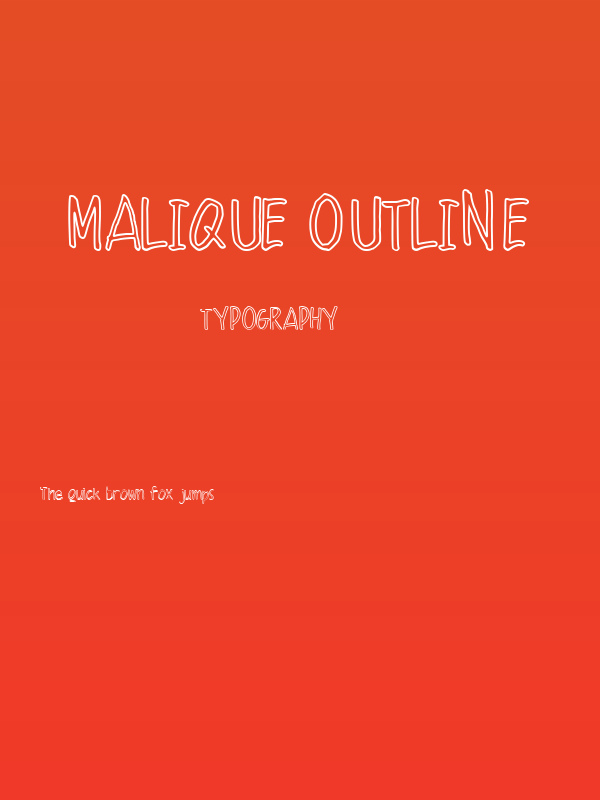 Malique Outline Poster