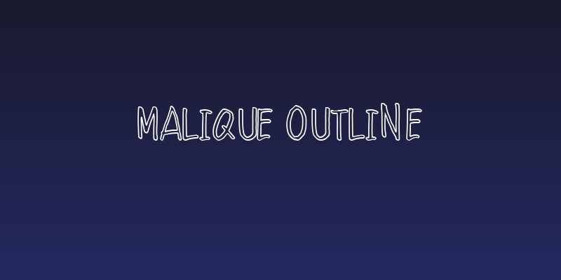 Malique Outline Social Header