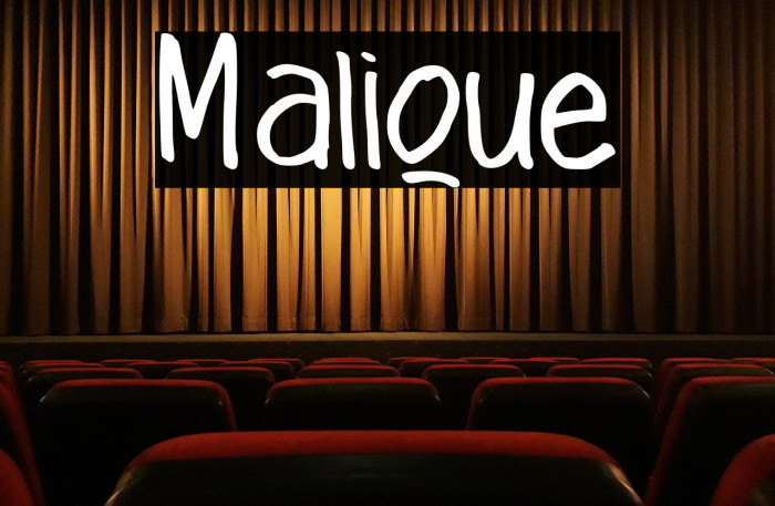 Malique Font examples
