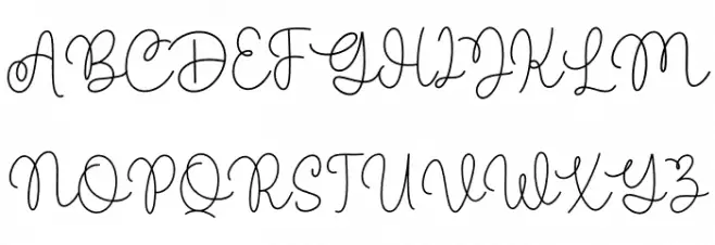 Malira Font UPPERCASE