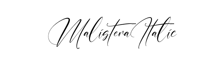 Malistera Italic  免费字体下载