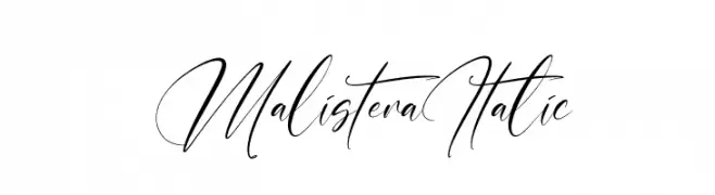 Malistera Italic  免费字体下载