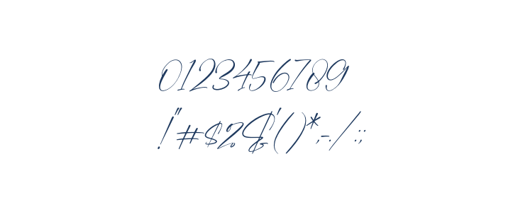 Malistera Italic Other Characters