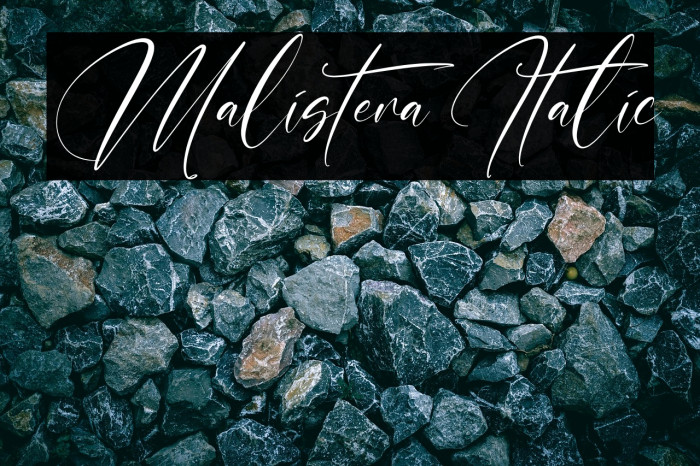 Malistera Italic Example 1