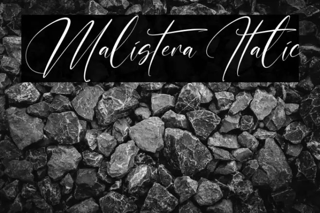 Malistera Italic Font examples